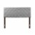 Glory Furniture Super Nova Faux Leather Upholstered Full Headboard in Light Gray Perspective: top