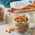 LILY'S Chocolate Salted Caramel Flavored No Sugar Added Baking Chips Bag Perspective: top