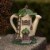 VP Home Watering Can Fairy Cottage LED Solar Light Decor, Flickering Garden Halloween Decor Perspective: top