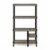 Turn-N-Tube 4-Tier Toolless Kitchen Storage Shelf Cart, French Oak Grey/Black Perspective: top