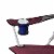 Core Portable Outdoor Camping Folding Chair with Carrying Storage Bag, Wine Perspective: top