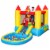 Inflatable Bounce House Kids Slide Jumping Castle Bouncer w/Pool and 480W Blower Perspective: top