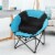Moon Saucer Steel Camping Chair Folding Padded Seat w/ Carry Bag Perspective: top