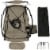 Hanging Hammock Camping Chair Swing w/Armrest - Drink Holder & Footrest - Beige Perspective: top