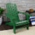 Sunnydaze Coastal Bliss Fir Wood Adirondack Chair - Green Perspective: top