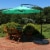 Sunnydaze 9.5 ft Cantilever Offset Patio Umbrella with Crank - Seafoam Perspective: top