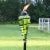 Sunnydaze Swirled Metal/Glass 2-in-1 Outdoor Lawn Torch - Green - Set of 4 Perspective: top