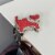 Wrapables Stylish Purse Hook Hanger, Foldable Handbag Table Hanger, Red Cat Perspective: top