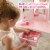 Fantasy Fields Kids Vanity Table Set Little Girl Makeup Dressing Desk Pink/White Perspective: top