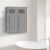 Elegant Home Fashions Bathroom Wall Cabinet With Two Doors Grey Dawson EHF-6810G Perspective: top