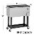 Home Aesthetics Grey 80 Qt Quart Rolling Cooler Ice Chest Beverage Bar for Patio Outdoor P Perspective: top