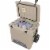 Xspec 45 Quart Towable Roto Molded Ice Chest Outdoor Cooler with Wheels, Sand Perspective: top