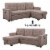 Reversible Sleeper Sofa USB Charger Storage Chaise in Gray - Lilola Home Perspective: top