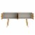 Theodore 60.0 Sideboard with 2 Shelves in Off White and Cinnamon Perspective: top