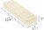 Cheer Collection Compact Space Saving Tray for Flatware and Silverware Perspective: top