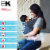 Baby K'tan Pre-Wrapped Ready To Wear Baby Carrier: Active Oasis Black & Grey XS Perspective: top