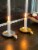Vibhsa Taper Candlestick Holders Dish Set 2 Pack - Gold/Silver Perspective: top