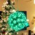 Sunnydaze 5-Inch Indoor/Outdoor Colored Lighted Ball Hanging Decor - Green Perspective: top