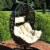 Hanging Egg Swing Chair Resin Patio Basket Wicker Frame Beige Cushion Pillow Perspective: top