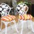 Sunnydaze Outdoor Round Bistro Seat Cushion - Sherbert Stripes - Set of 2 Perspective: top