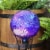 Sunnydaze Blue Peaceful Waves Rippled Glass Gazing Globe - 10 in Perspective: top