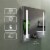 Erie 24 in. W x 26 in. H Silver Aluminum Recessed or Surface Mount LED Mirror Cabinet Perspective: top