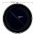 10.25  Black with Silver Edge Rim Plastic Dinner Plates (120 Plates) Perspective: top