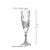 8 oz. Crystal Cut Plastic Champagne Flutes (48 Glasses) Perspective: top