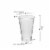 8 oz. Clear Square Plastic Cups (336 Cups) Perspective: top