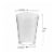 10 oz. Clear Round Plastic Cups (500 Cups) Perspective: top
