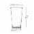 16 oz. Crystal Clear Plastic Disposable Tall Iced Tea Cups (500 Cups) Perspective: top