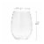 12 oz. Clear Elegant Stemless Plastic Wine Glasses (64 Glasses) Perspective: top