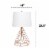 Lalia Home Metal Geometric Wired Table Lamp in Rose Gold with Gold Shade Perspective: top