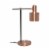 Lalia Home Iron Mid Century Table Lamp in Rose Gold Perspective: top