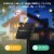 23 Ft 50 Solar Star String Light 8 Lighting Modes Outdoor Garden Patio Lawn Decoration - Warm Perspective: top