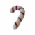 Midlee Felt Wool Christmas Candy Cane Cat Toy- Set of 2 Perspective: top