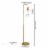 Henn&Hart 12  Brass Finish Metal/Glass Floor Lamp Perspective: top
