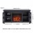 Henn&Hart 47  Black/Glass TV Stand Perspective: top