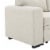 Oadeer Home 88.5  Pull-out Bed Sofa & Chaise in Beige Perspective: top