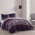 Bebejan Cordon Purple 100% Cotton 230 Thread Count 3-Piece Reversible Quilt Set Perspective: top