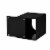 Alpine Industries Black Acrylic Tissue Box Containers for Home or Business (3 pack) Perspective: top