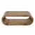 Porter Designs Ellipse Solid Acacia Wood Coffee Table - Gray Perspective: top