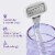 Flamingo Women's Polished Chrome 5-Blade Razor with Replacement Razor Blade Refill Perspective: top