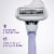 Flamingo Razor with Blade Refills - Lilac Perspective: top