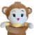 Monkey Plush Pillow | Velvet Bolster Plush Pillow | Monkey Stuffed Animal | 35 Inches Perspective: top