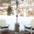 Patio Heater Propane 47,000 BTU Outdoor Heater with Table and Cover Steel Perspective: top