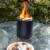 Sunnydaze Tabletop Smokeless Fire Pit with Triple Burn Design - Black Perspective: top