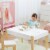 Fantasy Fields -  Play table & Chairs 3 pcs set with storage and 2 way table top - White Perspective: top
