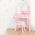 Fantasy Fields - Little Lady Alessandra Medium Corner Play Vanity - Pink Perspective: top