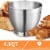 Geek Chef GSM45G 4.8 Qt Stainless Steel Bowl 12 Speed Baking Stand Mixer, Gray Perspective: top